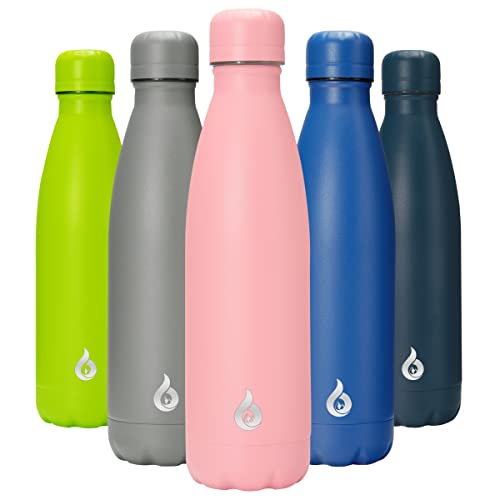 Image of BJPKPK 17oz Stainless Steel Water Bottles Insulated Sports Water Bottle for Travel,Light Pink