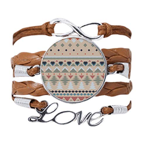 Corde tordue de cuir noir et bracelet géométrique robuste pour homme