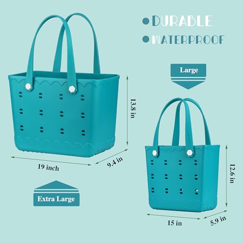 Rubber Beach Tote Bag Waterproof Tip-Proof Outdoor Tote Bag for the Beach Boat Pool Sports2