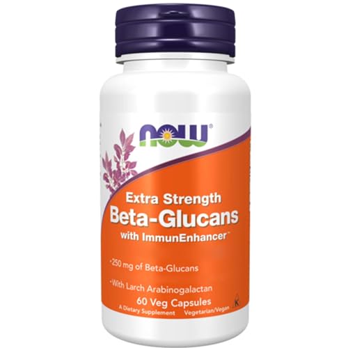 Now Foods Extra Strength Beta-Glucans 500mg, 60 Capsules