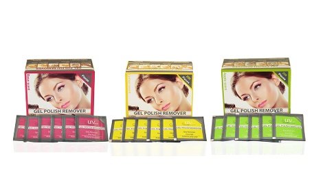 UV-NAILS Lacquer & Gel Polish Remover Pads With Acetone Ready to Use. 200 Pieces Count!!! Lemon - Scent