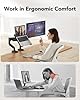 HUANUO 2 in 1 Function Laptop Mount with Tray, Fits 13"-34″ Monitors & Up to 17″ Notebook, Ergonomic Laptop Arm with Full Motion Adjustment, Pre-assembled for Easy Setup, VESA 75x75mm/100x100mm #2