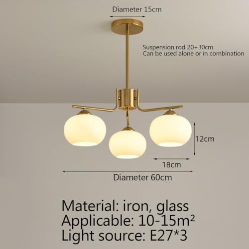 Lustre classique lumière chaude et confortable style rétro rustique