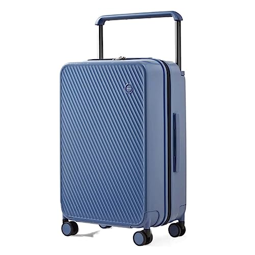 Large Capacity Suitcase, Carry-on Suitcase, Retractable Wide Handle, Suitcase for Men and Women Business, Travel Suitcase, Suitable for Outdoor Use,Blue-24inch