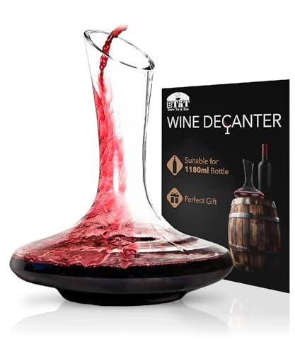 BTaT- Wine Decanter, 40 oz, Small, Wine Decanters and Carafes for Gifts, Christmas Gifts