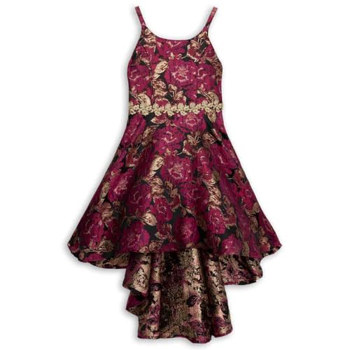 Speechless Girls' Sleeveless High Low Floral Maxi Party Dress