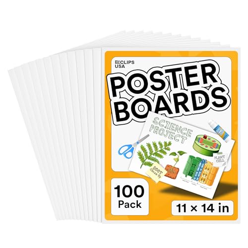 Poster Board 11x14 White, 100 pack
