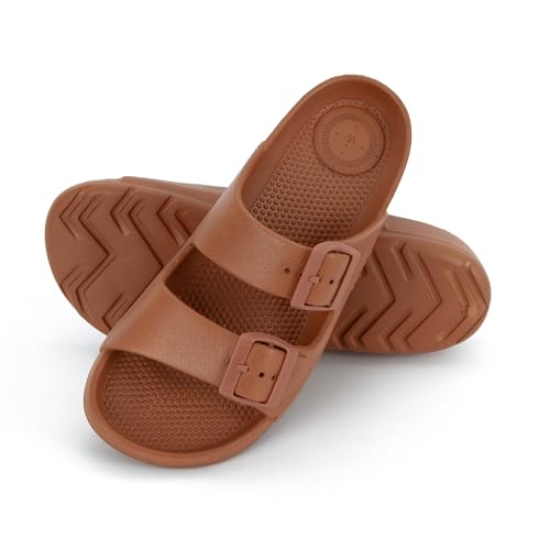 Image of totes Women's Everywear Lightweight Waterproof Adjustable Double Buckle Slide Sandal