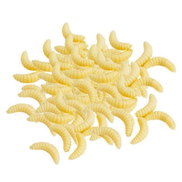 ATORSE 2x100 Pieces/Set Fishing Soft Grub Worm Bread Bug Maggots Lures Baits Beige- Sporting Goods- Fishing- Baits, Lures & Flies- Crankbaits-image-47