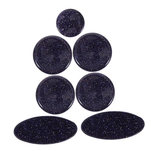 BESPORTBLE 9Pcs Saxophone Key Button Inlays Set Dark Blue Accessories for Alto Tenor Soprano Saxophones Durable Saxophone Parts with Fine Workmanship and Easy Installation