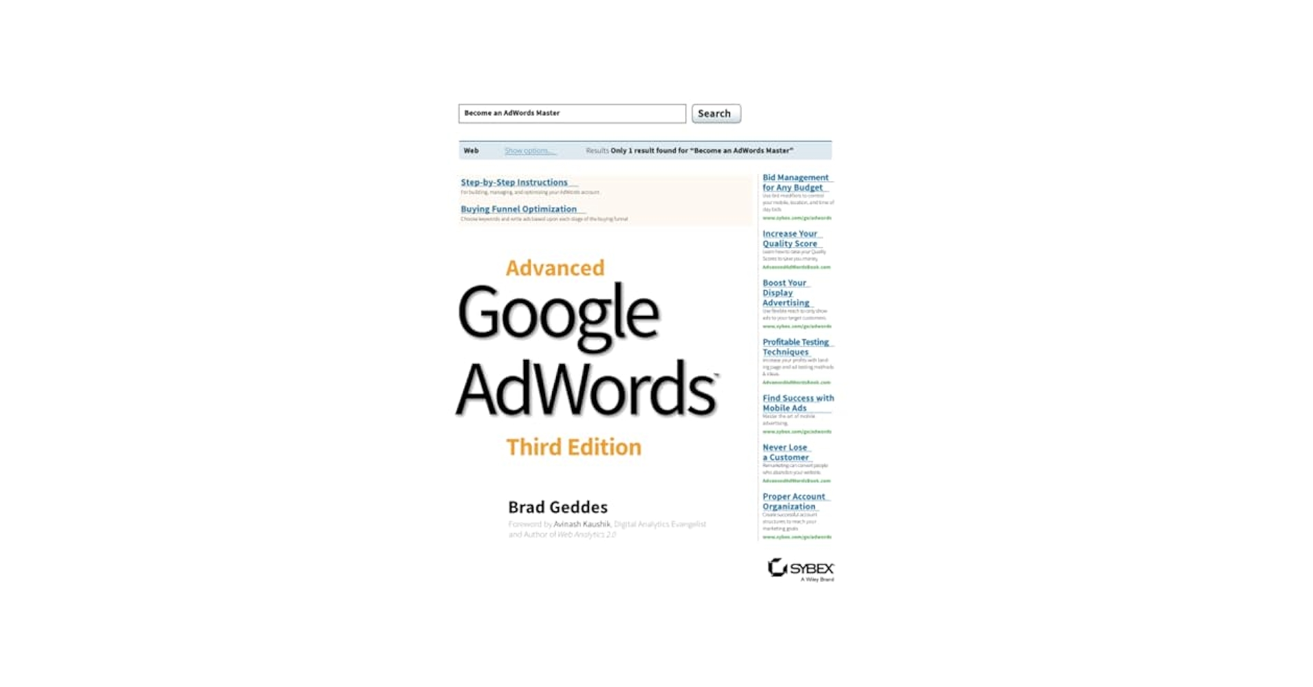 Advanced Google AdWords: Geddes, Brad: 0884769544216: Amazon