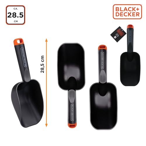 BLACK+DECKER Tuinschep - ronde uitvoering - diepe bodem - 28,5 cm - zwart - Afbeelding 4