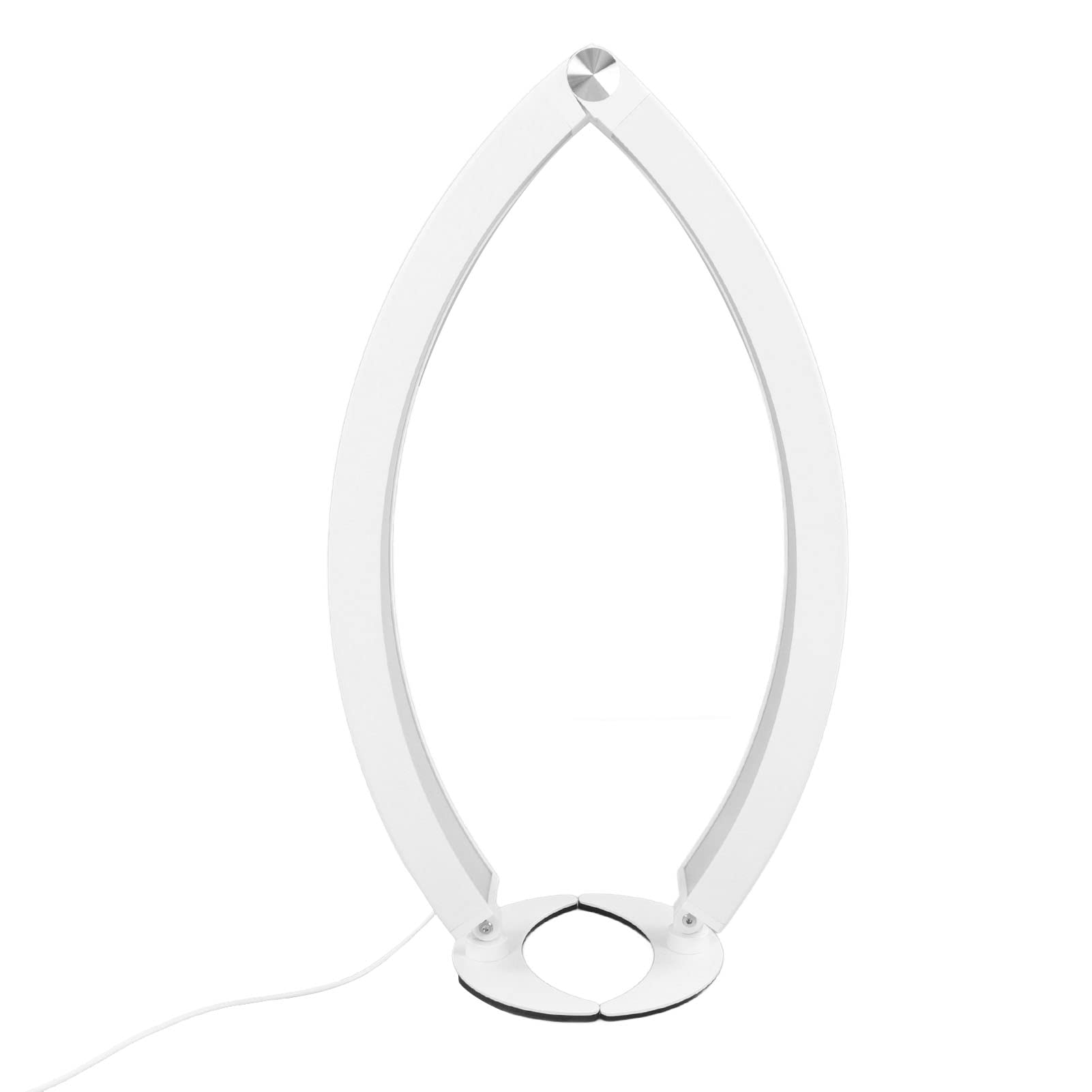 Lampada da Scrivania LED Half Moon da 28 Pollici con Telecomando, 320 Perline LED, Lampada per Unghie da 40 W, luminosità e Temperatura Colore Regolabili per Spa Viso, Nail Art