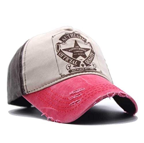 Elwow Herren Baseballkappe im Used-Look mit verstellbarem Riemen, Farbe 2, Einheitsgröße