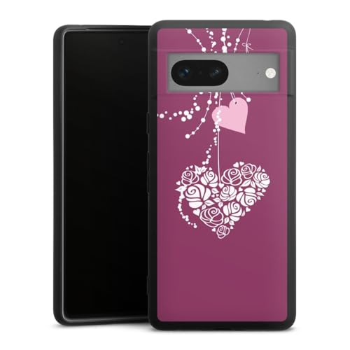 Coque Google Pixel 7 DeinDesign en silicone souple transparent motif cœur