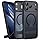 SIXBOX Coque Fine pour iPhone 17 Pro Max avec Support, Compatible avec MagSafe, Bouton de Capture de Contrôle de Caméra, Protection Camera, Militaire Mat Translucide Housse iPhone 17 Pro Max, Nior
