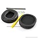 Geekria Leatherette Replacement Ear Pads for Sony MDR-7506, MDR-V6, MDR-CD900ST Headphones Ear Cushions, Repair Parts with Video Guide (Black)