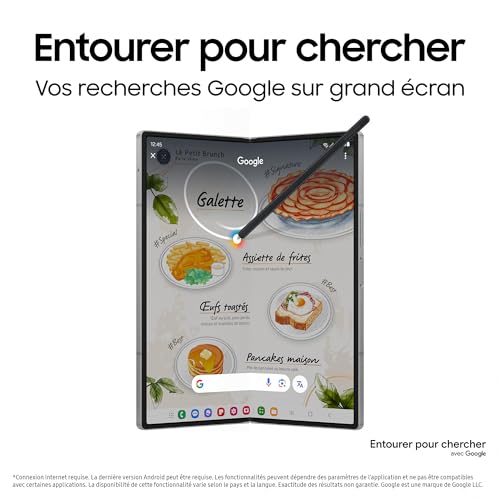 Samsung Galaxy Z Fold6 Smartphone Android 5G avec Galaxy AI Chargeur secteur rapide inclus Smartphone déverrouillé Version FR - vue 3