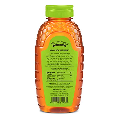 Nature Nate's Organic Raw Unfiltered Honey Bulk Pack #TOP28