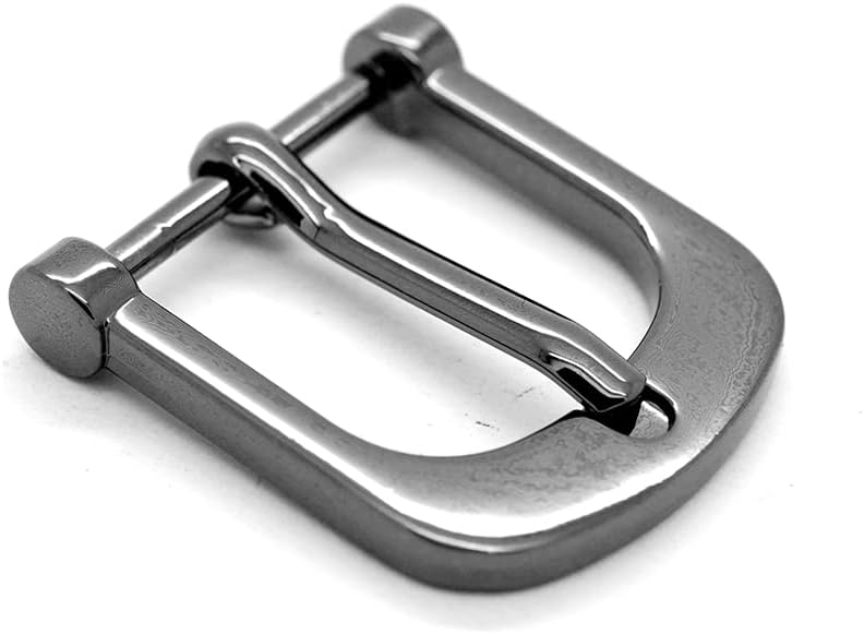 CRAFTMEMORE 4pcs 1 Inch Metal Belt Buckle Single Prong Buckles Leather Craft Accessories SC53- Pick Color (Gunmetal) - Image 4