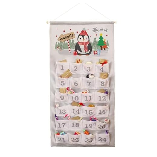 Personalised Penguin Felt Advent Calendar