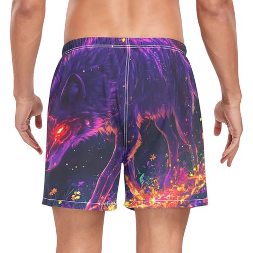 Men's Swimming Trunks Men's 2 Layer Inseam Board Shorts Phone Pocket Quick Dry2