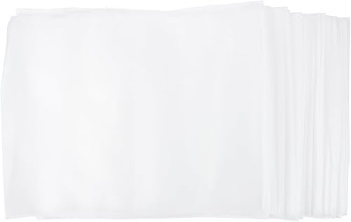 100Pcs Non-Woven Fabric Storage Bags, White, 11.02x9.84 Inches, Dust Cover Pouch for Travel, Shoes, Clothing, Home Organization