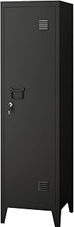 MIOCASA Metal Cabinet Home Office Storage Cabinets with Doors and Shelves Lockable File Cabinet Organizer Coat Lockers for Kids