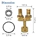 Alsoyixia 30092 Bath Yoke Replacement Part with Gasket, for Shower & Tub Valve Faucets