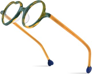 Multicolor Acetate Glasses Frame Men Women Round Eyeglasses Optical Spectacles 9377