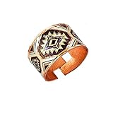 bague artisanale pour homme Matériau : cuivre massif pur. Les bagues en cuivre Wildlife n'irriteront pas votre peau et ne laisseront pas une marque verte ou bleue sur vos doigts. Un anneau ouvert peut être ouvert et compressé tous les jours. La bande métallique ne se casse pas