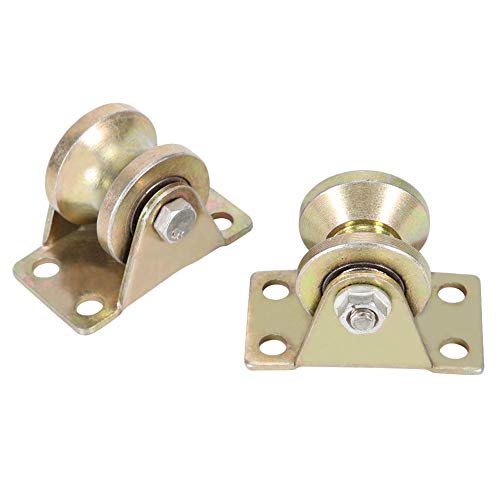 Fditt 2 Piezas 32 mm Tipo U Puerta corredera Rodillo Puerta corredera Rueda para Puerta corredera Pista máquinas industriales