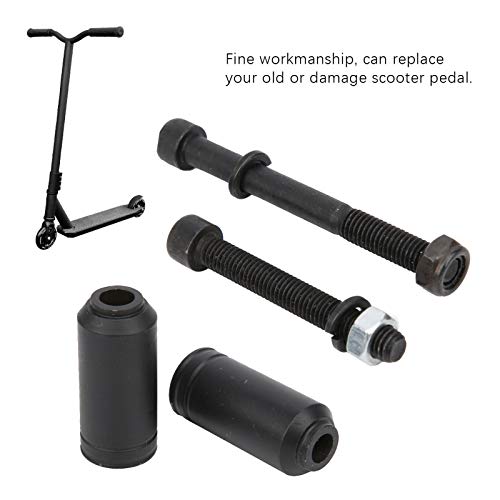 AMONIDA Metall Stunt Scooter Pedal, Schwarz 2x0.9in Langlebiger Scooter Peg, Scooter Zubehör Stunt Scooter Scooter Peg für Extreme Scooter