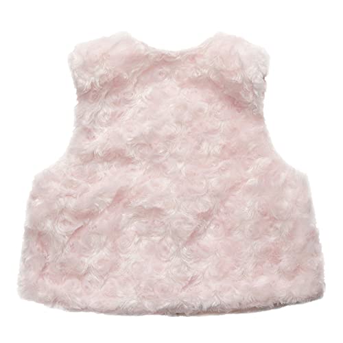 Sooxiwood Baby Girls Vest Fleece Bow Buttons Toddler Girls' Outerwear Vests Size 12M Light-Pink #TOP1