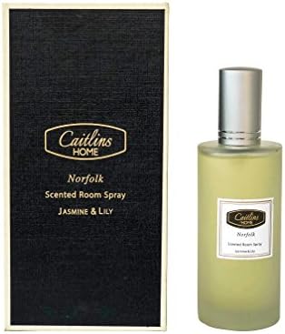 Caitlins Home Fragrance Mist Jasmine Lily Natural Air Freshener with Essential Oils