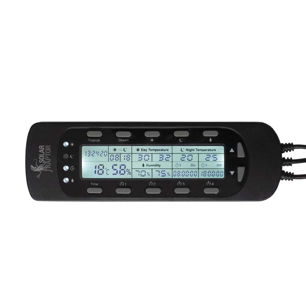 Timer Controller Schaltbare Steckdosenleiste mit Thermo-/Hygrometer