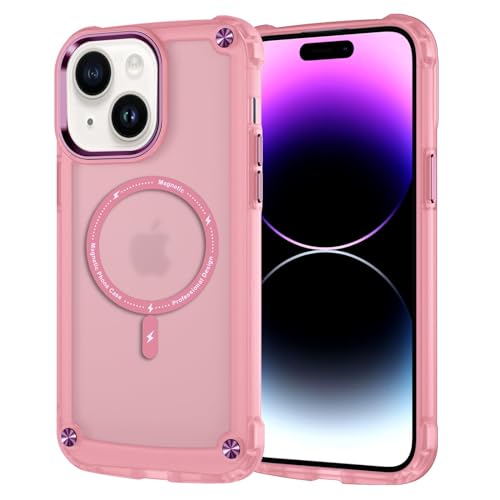 Kuoyida iPhone13P[X iPhone14Jo[Magsafe CZT[O CX[d ČRMILKi ϏՌ lpCX  TTG ɋw NA ςɂ ʁEJی 13}OZ[t P[XE