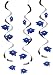 Creative Converting Graduation Caps Dizzy Danglers Party Decor, Blue