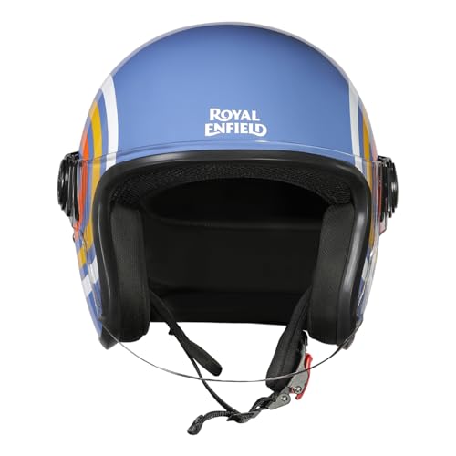 Royal Enfield Open face Helmet Copter of Radial I ABS GL Blue XL6...