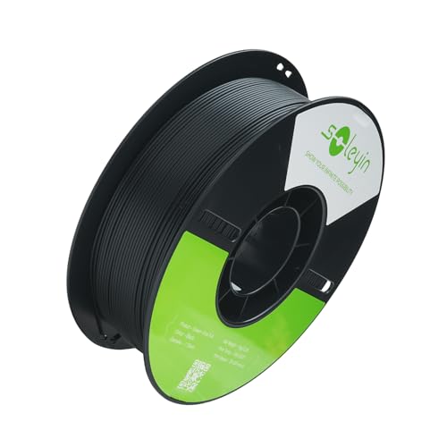 FAUOSWUK Soleyin Ultra PLA High Speed Filament for 3D Printing Accuracy 1kg Spool for Most 3D Printer (Black)