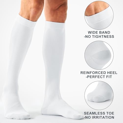 Image of Compression Socks for Women and Men(3 Pairs)15-20mmHg - Best Circulation Support Socks
