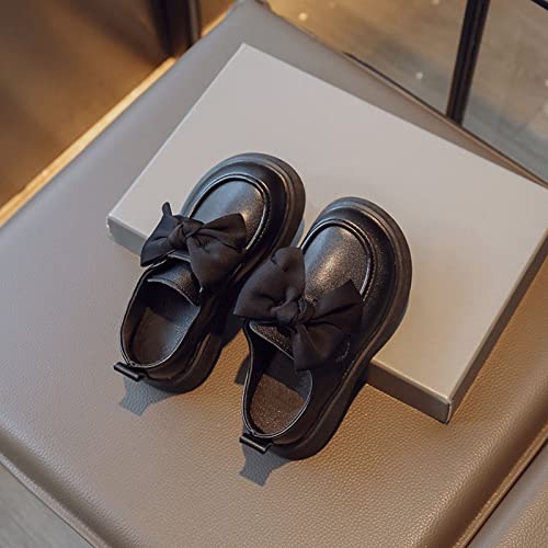 2 to 14 Kids Flat Sole Shoes Baby Leather Shoes Middle School Girls Single Shoe Girls Leather Shoes Bow Knot3