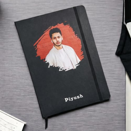 Image of Customized Photo Diary with Name | Premium Matte Hardcover Personalized Notebook | Gift for Men and Women | Daily Journal for Birthdays, Farewells and Anniversaries
