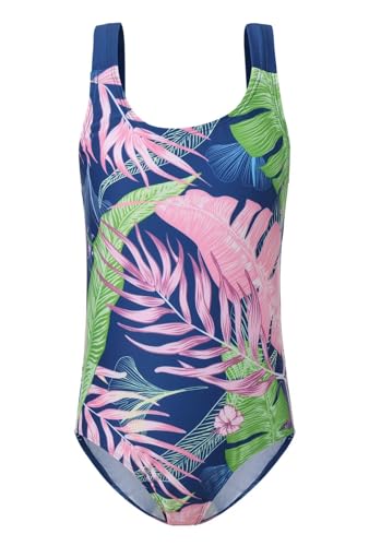 Image of Girls One Piece Swimsuits Tie Dye Bathing Suit for Girls Hawaiian Swimwear 3-16 Years