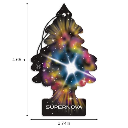 Image of LITTLE TREES Car Air Freshener | Hanging Tree Provides Long Lasting Scent for Auto and Home | 24 Air Fresheners |Supernova