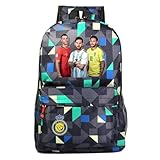 WRIGGY Cristiano Ronaldo Backpack Messi Graphic Daypack Neymar Lightweight Travel Knapsack