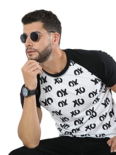 Image of fanideaz Mens Cotton Half Sleeve Striped Round Neck T Shirt