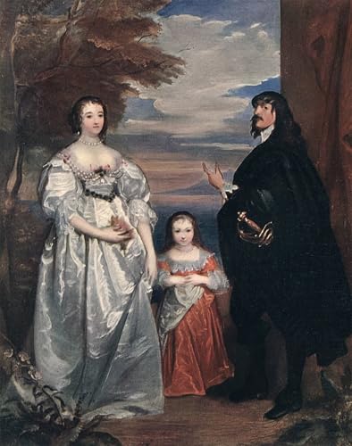 ZHAOSHAN De Célèbres Tableaux Peintures le comte et la comtesse de Der Van Dyck 60x90