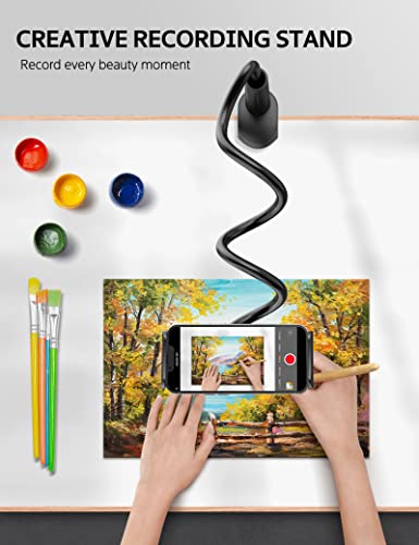 Image of Rupoku Gooseneck Tablet Holder Phone Stand, Flexible Tablet Stand, 360 Adjustable Lazy Arm Holder Clamp Mount Bracket Bed for 4.0~10.5 inch iPad Air Mini, Galaxy Tabs, iPhone, Switch, Kindle Fire, etc