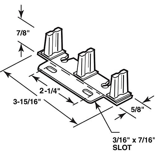 Obsoleto - Guia de piso ajustable para puerta de clóset Prime-Line 161148 de acero estampado (paquete individual) miniatura 2